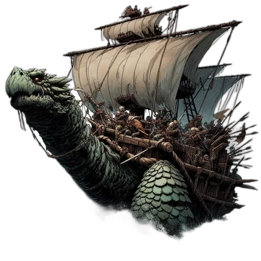 dragon, concept art, fantasy art, comic book art transparent PNG cut-out