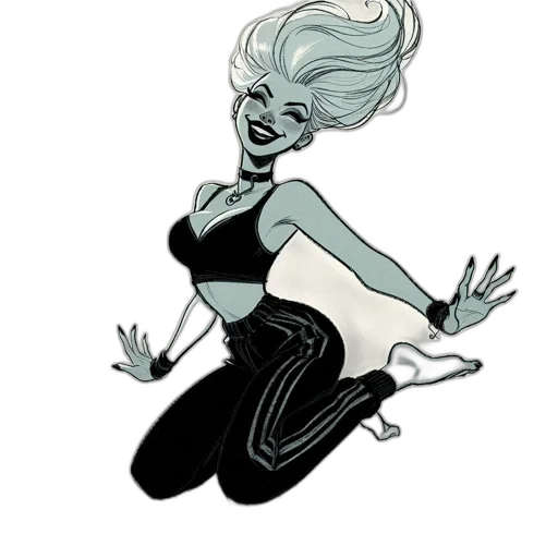 dress, hair, cartoon, comic book art transparent PNG cut-out