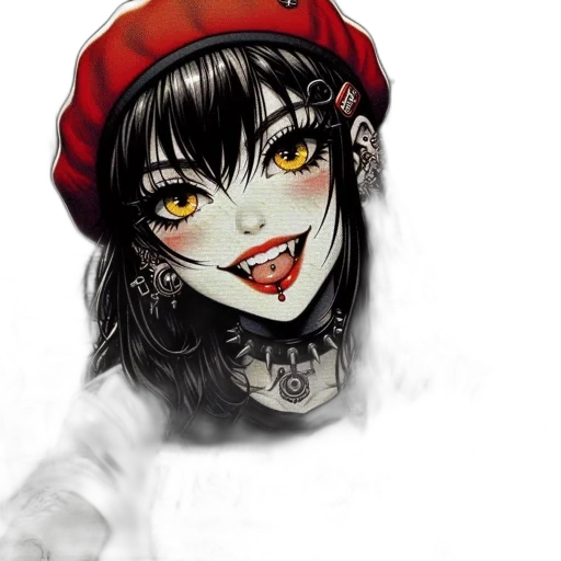 face, mask, hat, anime transparent PNG cut-out