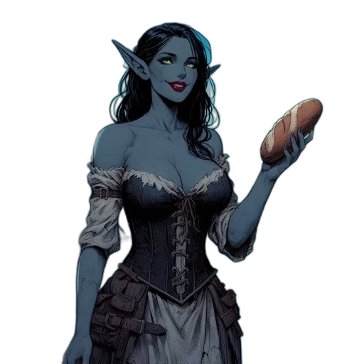 food, dress, staff, concept art transparent PNG cut-out