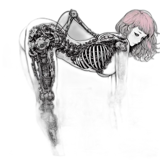 creature, robot, weapon, hair transparent PNG cut-out