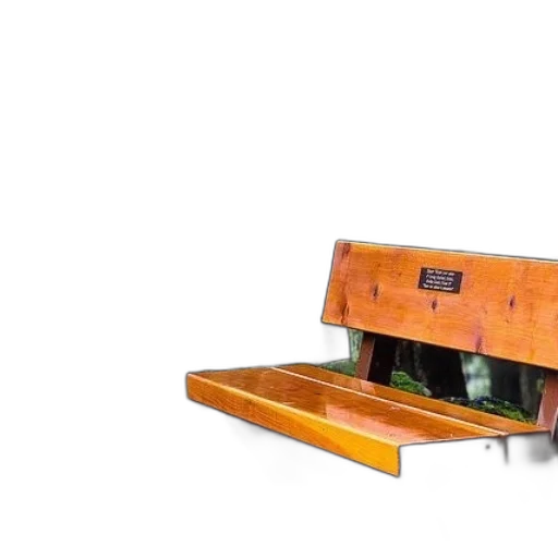 furniture, robot, 3d render, wooden transparent PNG cut-out