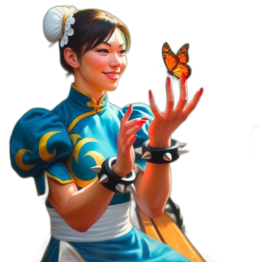 staff, dress, jewelry, face transparent PNG cut-out