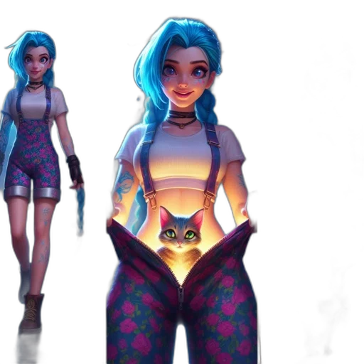 concept art, fantasy art, cyberpunk, 3d render transparent PNG cut-out
