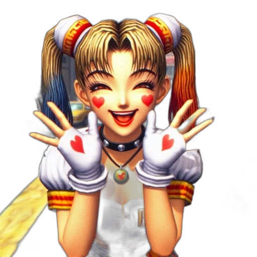 staff, face, 3d render, anime transparent PNG cut-out