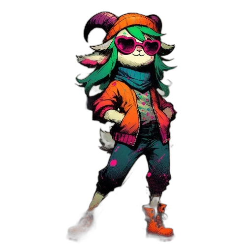 jacket, staff, weapon, animal transparent PNG cut-out