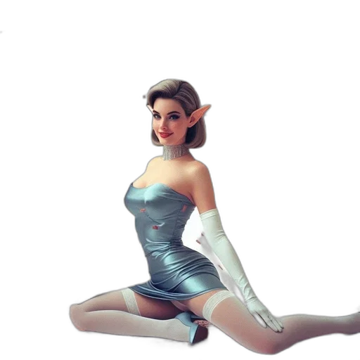 dress, concept art, 3d render, fantasy art transparent PNG cut-out