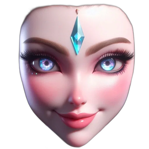 face, mask, jewelry, crown transparent PNG cut-out