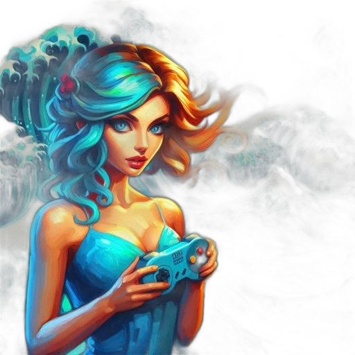 dress, fantasy art, concept art, pixel art transparent PNG cut-out