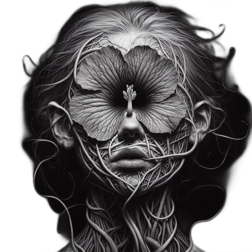 mask, face, hair, creature transparent PNG cut-out