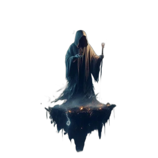 dress, creature, sword, mask transparent PNG cut-out