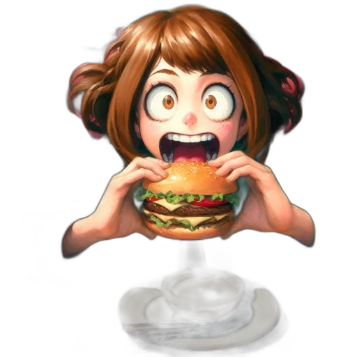 food, creature, face, animal transparent PNG cut-out