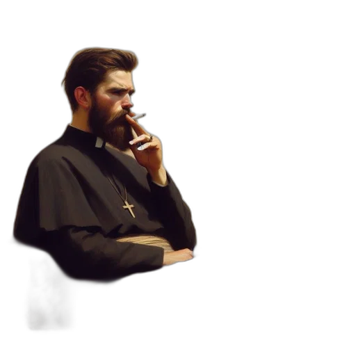 staff, face, jacket, pixel art transparent PNG cut-out