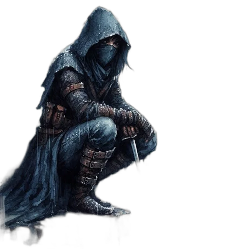 jacket, sword, weapon, mask transparent PNG cut-out