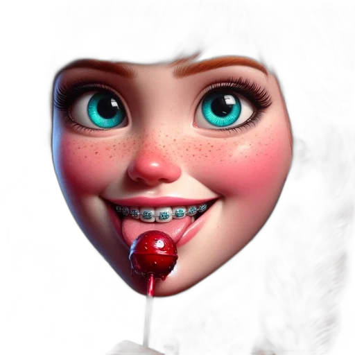 face, mask, creature, 3d render transparent PNG cut-out