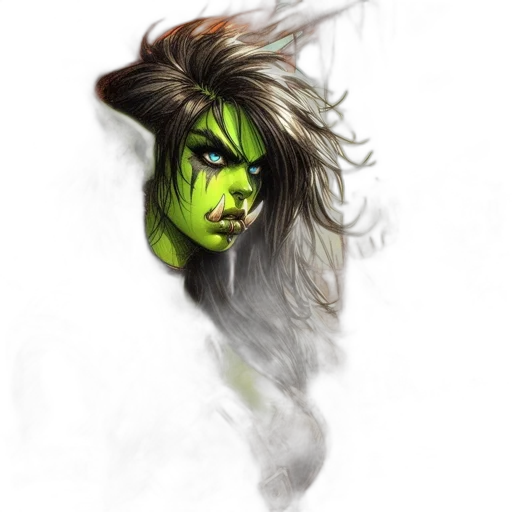 mask, face, creature, staff transparent PNG cut-out