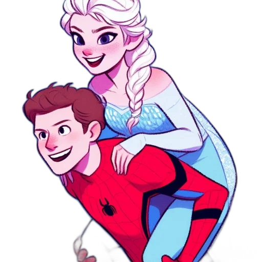 crown, dress, comic book art, cartoon transparent PNG cut-out