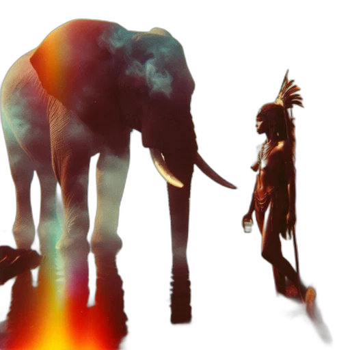animal, creature, concept art, 3d render transparent PNG cut-out