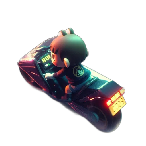 car, robot, jacket, weapon transparent PNG cut-out
