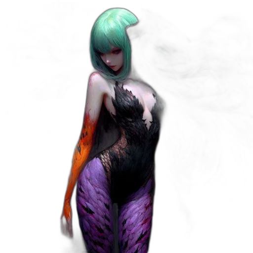 dress, creature, concept art, fantasy art transparent PNG cut-out