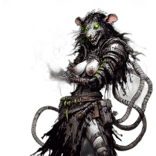creature, staff, concept art, fantasy art transparent PNG cut-out