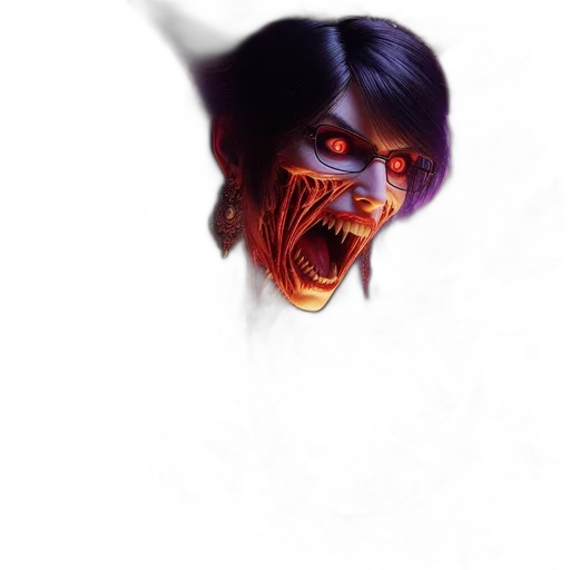 face, mask, creature, staff transparent PNG cut-out