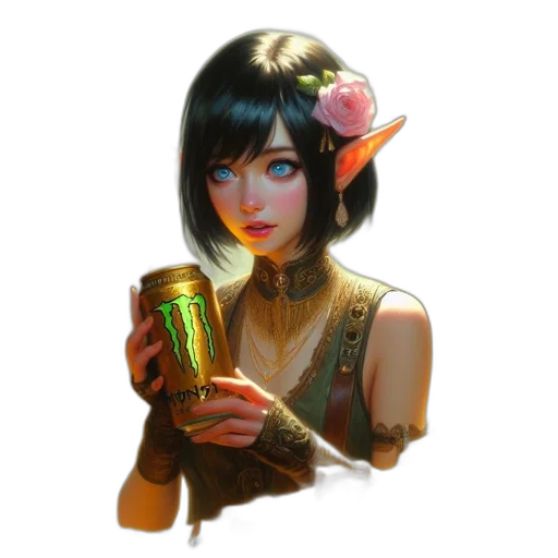 bottle, weapon, staff, face transparent PNG cut-out