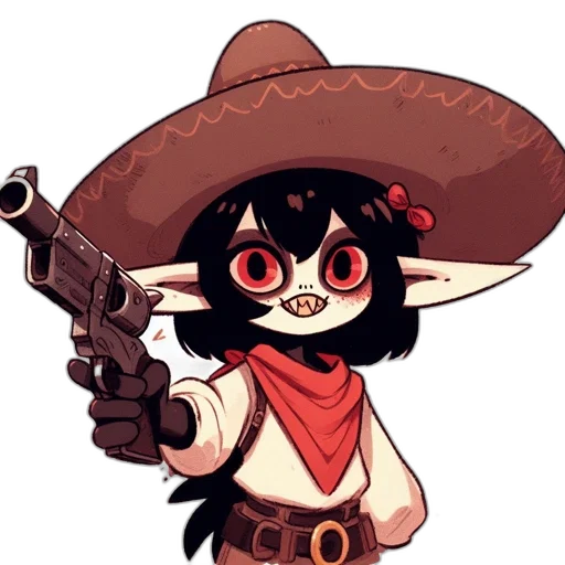 weapon, staff, hat, mask transparent PNG cut-out