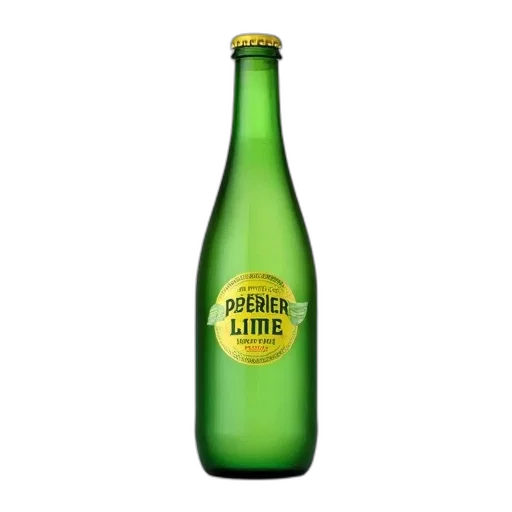 bottle, food, 3d render, photorealistic transparent PNG cut-out