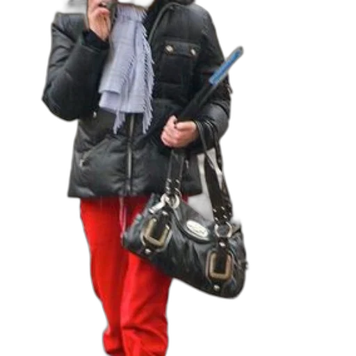 jacket, staff, umbrella, photorealistic transparent PNG cut-out