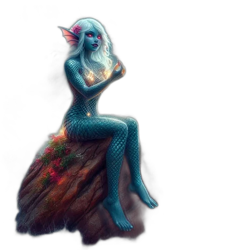 dress, creature, dragon, fantasy art transparent PNG cut-out