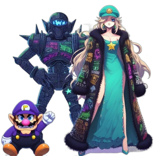 dress, mask, weapon, concept art transparent PNG cut-out