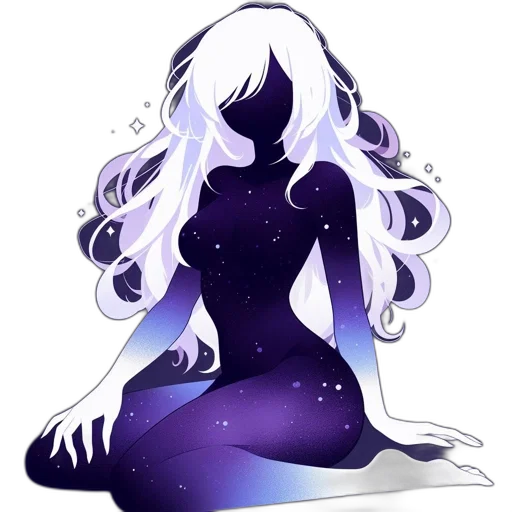 dress, creature, staff, crown transparent PNG cut-out