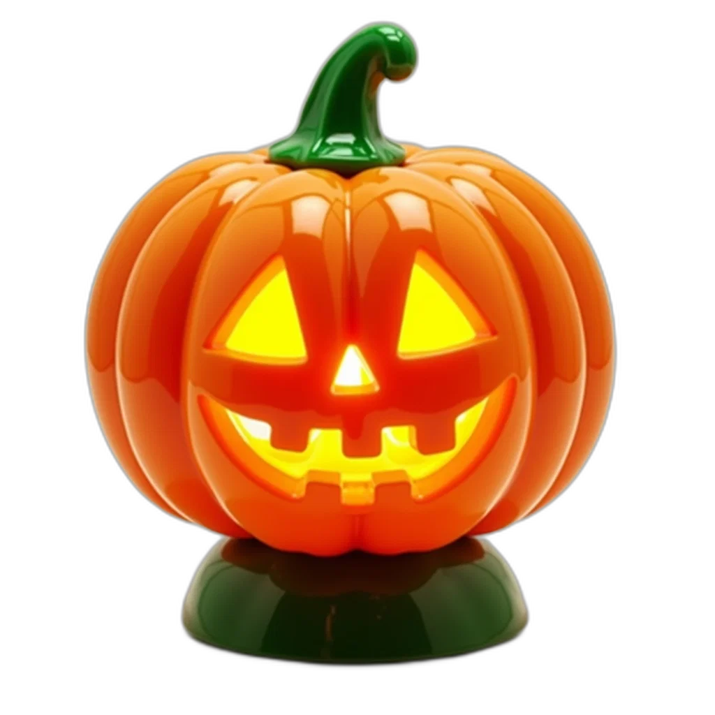 3d render, photorealistic, plastic, jack-o transparent PNG cut-out