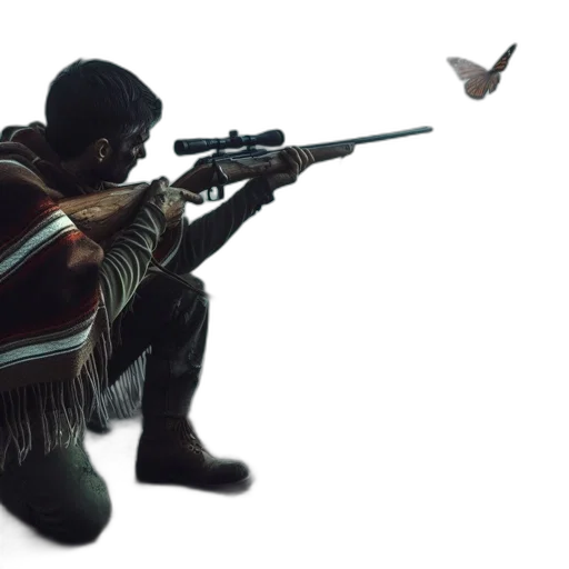 weapon, jacket, animal, concept art transparent PNG cut-out