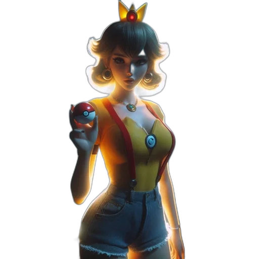 crown, dress, weapon, staff transparent PNG cut-out