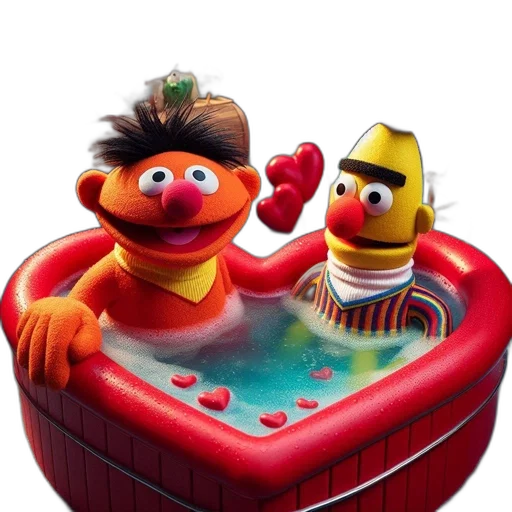 3d render, underwater, sesame, street transparent PNG cut-out