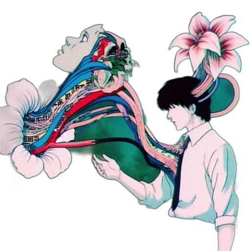 flower, mask, staff, crown transparent PNG cut-out