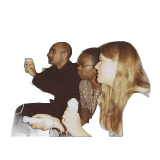 staff, group, people, playing transparent PNG cut-out