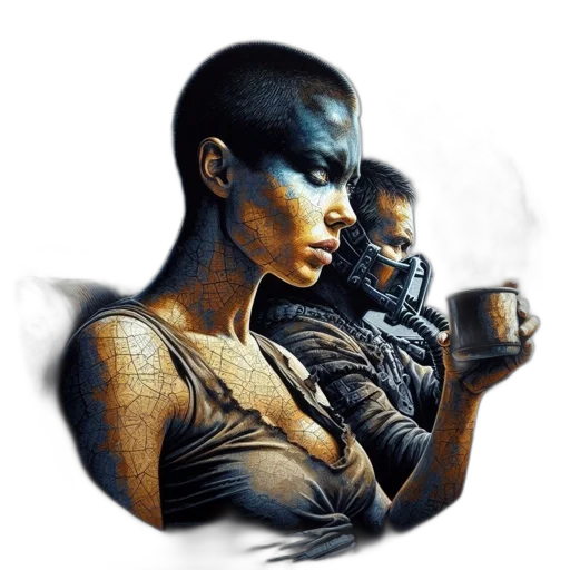 jewelry, mask, cyberpunk, concept art transparent PNG cut-out