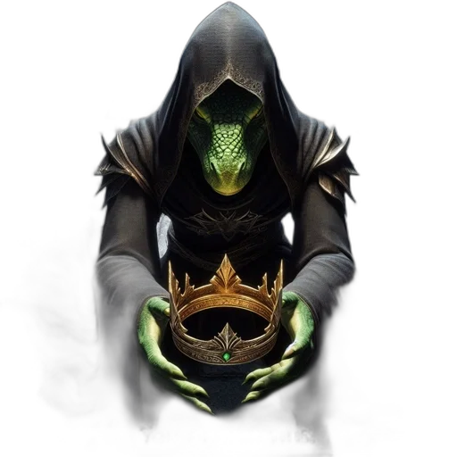 mask, crown, jewelry, staff transparent PNG cut-out