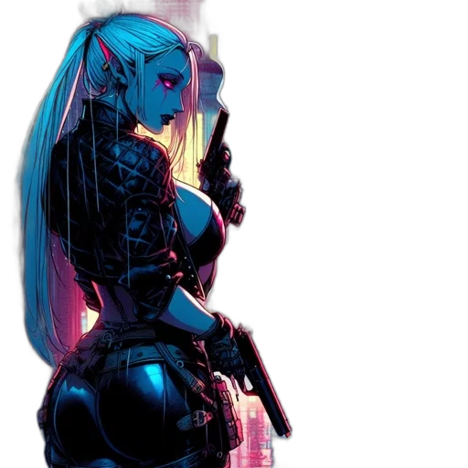 robot, weapon, dress, jacket transparent PNG cut-out