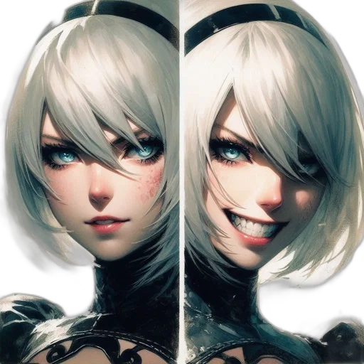 face, mask, concept art, fantasy art transparent PNG cut-out