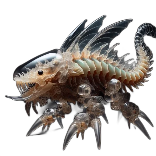 dragon, creature, animal, hair transparent PNG cut-out