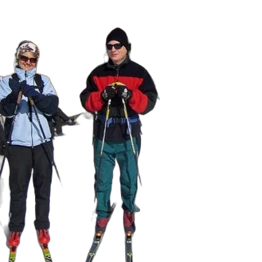 three, people, ski, gear transparent PNG cut-out