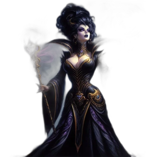 dress, fantasy art, concept art, comic book art transparent PNG cut-out