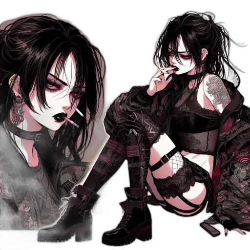 concept art, fantasy art, cyberpunk, comic book art transparent PNG cut-out