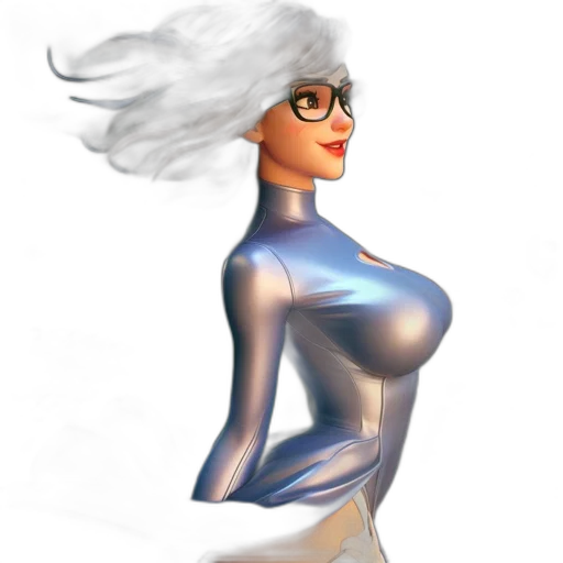 dress, robot, 3d render, concept art transparent PNG cut-out