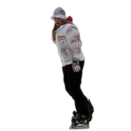 jacket, staff, person, snowboarding transparent PNG cut-out
