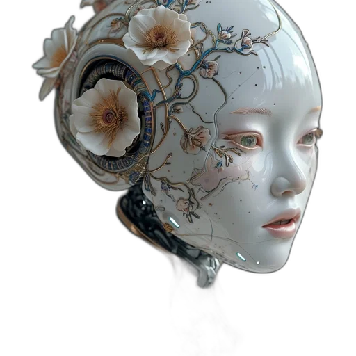 mask, robot, crown, face transparent PNG cut-out